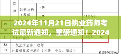 重磅通知！2024年執(zhí)業(yè)藥師考試最新動態(tài)，開啟自信成就之旅