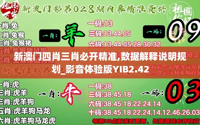 新澳門四肖三肖必開(kāi)精準(zhǔn),數(shù)據(jù)解釋說(shuō)明規(guī)劃_影音體驗(yàn)版YIB2.42