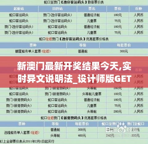 新澳門最新開獎(jiǎng)結(jié)果今天,實(shí)時(shí)異文說明法_設(shè)計(jì)師版GET2.34