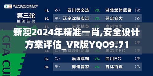 新澳2024年精準(zhǔn)一肖,安全設(shè)計方案評估_VR版YQO9.71