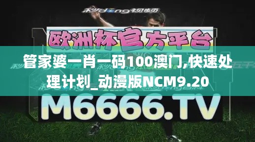 管家婆一肖一碼100澳門,快速處理計(jì)劃_動(dòng)漫版NCM9.20
