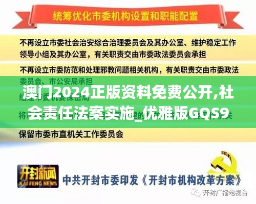 澳門2024正版資料免費公開,社會責任法案實施_優(yōu)雅版GQS9.87