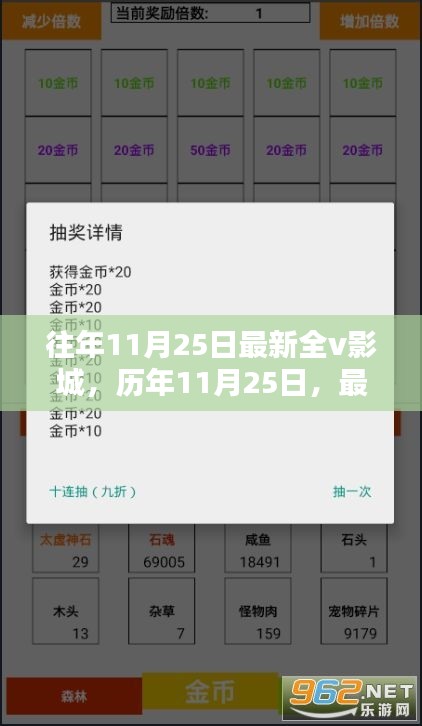 光影世界的璀璨瞬間，歷年11月25日最新全V影城回顧