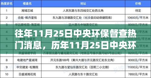 歷年11月25日中央環(huán)保督查焦點解讀，熱門消息與我的觀點分享