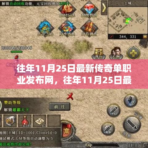 往年11月25日最新傳奇單職業(yè)發(fā)布網(wǎng)詳解與評(píng)測(cè)，全面介紹與體驗(yàn)指南