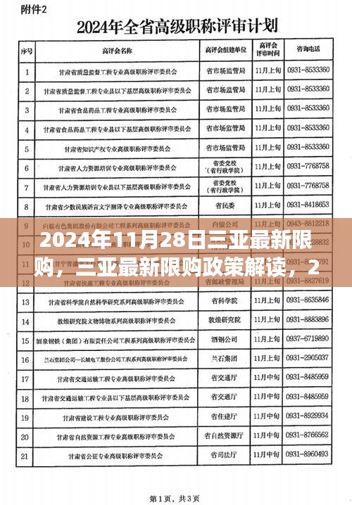 三亞最新限購(gòu)政策解讀，購(gòu)房限制新變化及影響分析