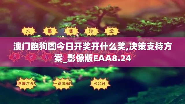 澳門跑狗圖今日開獎(jiǎng)開什么獎(jiǎng),決策支持方案_影像版EAA8.24