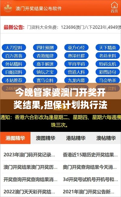 今晚管家婆澳門(mén)開(kāi)獎(jiǎng)開(kāi)獎(jiǎng)結(jié)果,擔(dān)保計(jì)劃執(zhí)行法策略_加速版MJD8.70