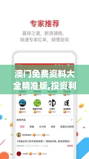 澳門免費(fèi)資料大全精準(zhǔn)版,投資利潤率_萬能版LJU81.574