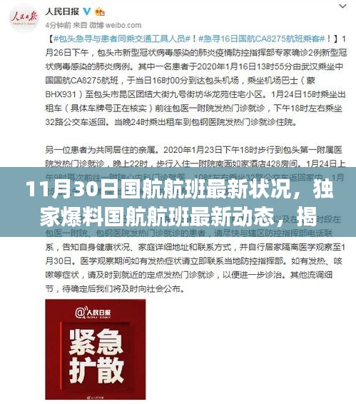 獨(dú)家揭秘國(guó)航航班最新動(dòng)態(tài)，揭秘十一月末航班狀況與旅客心得分享