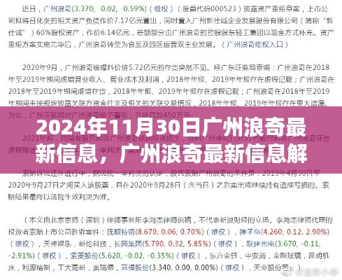 2024年11月30日廣州浪奇最新動態(tài)及信息解析，機(jī)遇與挑戰(zhàn)一覽