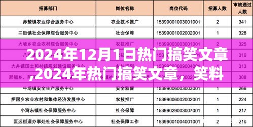 2024年笑料盛宴，熱門搞笑文章集結(jié)，歡樂無界限