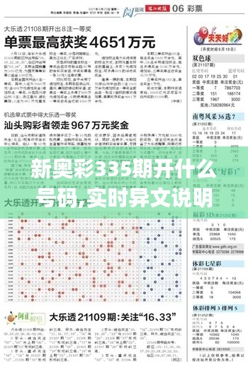 新奧彩335期開什么號(hào)碼,實(shí)時(shí)異文說(shuō)明法_TXK31.743光輝版