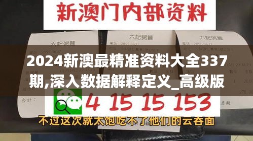2024新澳最精準(zhǔn)資料大全337期,深入數(shù)據(jù)解釋定義_高級版29.273-7