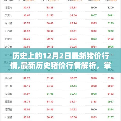 12月2日最新豬價(jià)行情解析與走勢指南