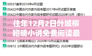 往年12月2日葉城柳昭晴小說(shuō)免費(fèi)閱讀，最新章節(jié)與精彩內(nèi)容一網(wǎng)打盡