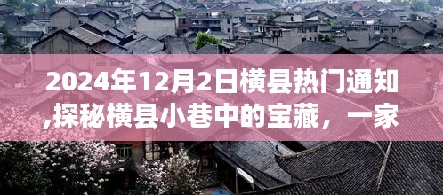 探秘橫縣寶藏小店，橫縣小巷特色魅力揭秘，熱門通知！