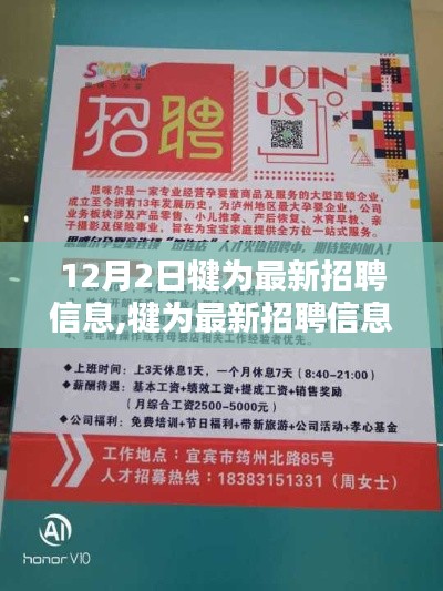 犍為最新招聘信息匯總，12月2日版本發(fā)布！