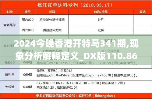 2024今晚香港開(kāi)特馬341期,現(xiàn)象分析解釋定義_DX版110.863