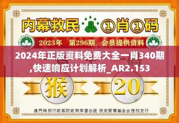 2024年正版資料免費(fèi)大全一肖340期,快速響應(yīng)計(jì)劃解析_AR2.153