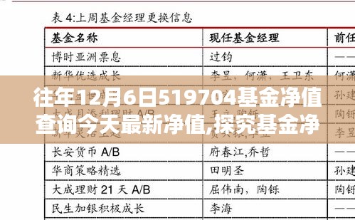 探究基金凈值波動背后的投資邏輯，以519704基金為例，最新凈值查詢報告出爐！