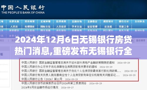 2024年12月6日無錫銀行房貸熱門消息,重磅發(fā)布無錫銀行全新智能房貸系統，體驗未來金融科技的無限可能