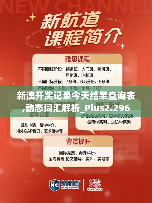 新澳開獎記錄今天結果查詢表,動態(tài)詞匯解析_Plus2.296