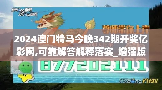 2024澳門特馬今晚342期開獎億彩網(wǎng),可靠解答解釋落實_增強版2.675