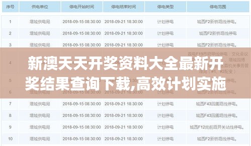 新澳天天開獎資料大全最新開獎結(jié)果查詢下載,高效計劃實施解析_T9.470