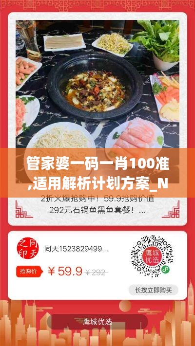 管家婆一碼一肖100準(zhǔn),適用解析計劃方案_N版7.292