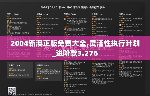 2004新澳正版免費大全,靈活性執(zhí)行計劃_進(jìn)階款3.276