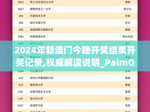2024年新澳門今晚開獎(jiǎng)結(jié)果開獎(jiǎng)記錄,權(quán)威解讀說明_PalmOS8.367