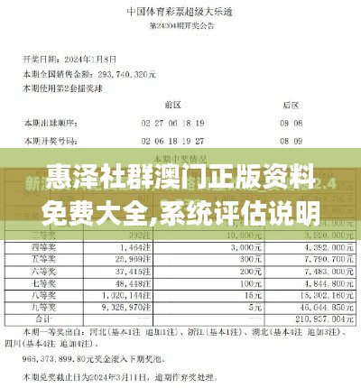 惠澤社群澳門(mén)正版資料免費(fèi)大全,系統(tǒng)評(píng)估說(shuō)明_Ultra1.944