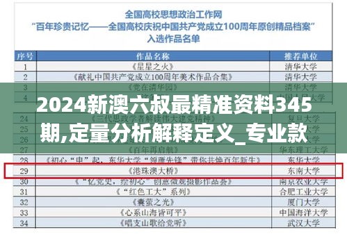 2024新澳六叔最精準資料345期,定量分析解釋定義_專業(yè)款7.494