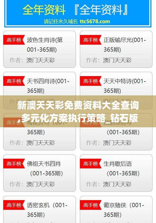 新澳天天彩免費(fèi)資料大全查詢(xún),多元化方案執(zhí)行策略_鉆石版110.635