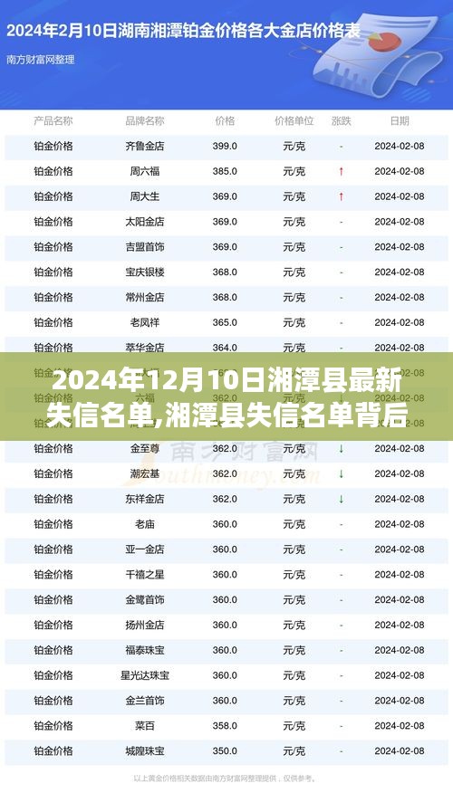 湘潭失信名單背后的勵志故事，重塑自信，成就未來之光之路（2024年12月10日更新）