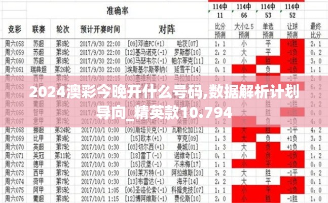2024澳彩今晚開什么號碼,數(shù)據(jù)解析計(jì)劃導(dǎo)向_精英款10.794