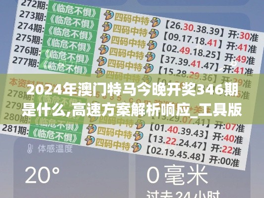 2024年澳門特馬今晚開獎(jiǎng)346期是什么,高速方案解析響應(yīng)_工具版4.216