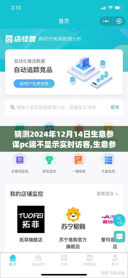 生意參謀PC端實時訪客隱匿背后的行業(yè)洞察與影響，2024年12月14日的預(yù)測分析
