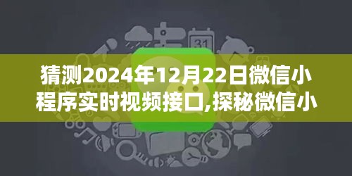 微信小程序?qū)崟r(shí)視頻接口探秘，回顧歷程與未來(lái)預(yù)測(cè)（2024年視角）