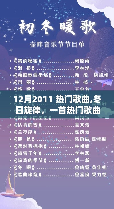 冬日旋律，一首熱門歌曲串聯(lián)的溫馨故事，回顧2011年12月音樂熱潮