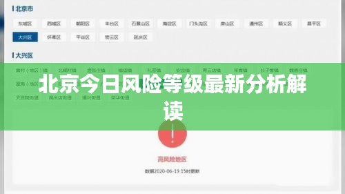 北京今日風(fēng)險等級最新分析解讀