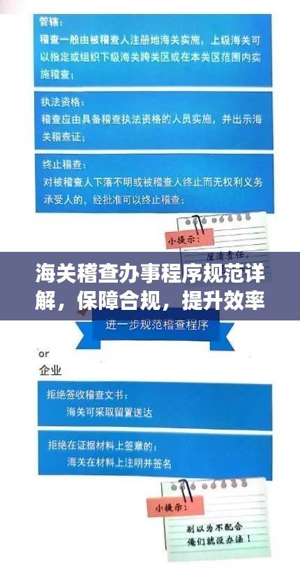 海關(guān)稽查辦事程序規(guī)范詳解，保障合規(guī)，提升效率