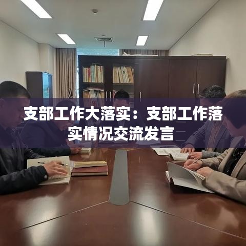 支部工作大落實：支部工作落實情況交流發(fā)言 