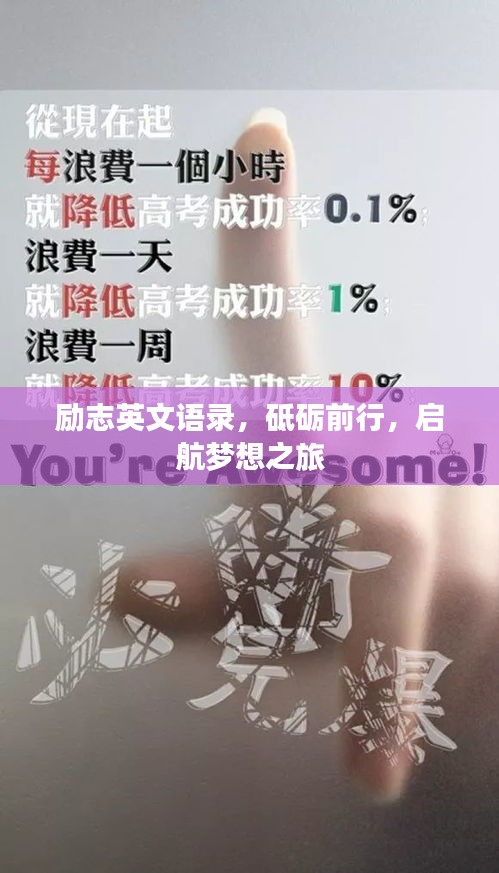 勵志英文語錄，砥礪前行，啟航夢想之旅