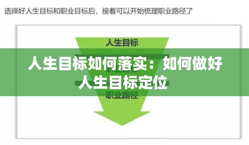 人生目標(biāo)如何落實(shí)：如何做好人生目標(biāo)定位 