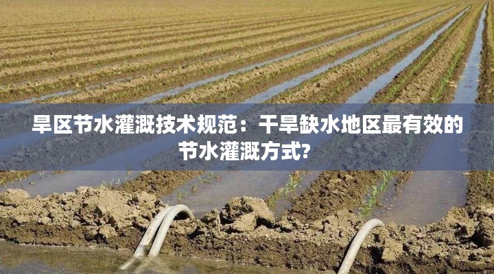 旱區(qū)節(jié)水灌溉技術(shù)規(guī)范：干旱缺水地區(qū)最有效的節(jié)水灌溉方式? 