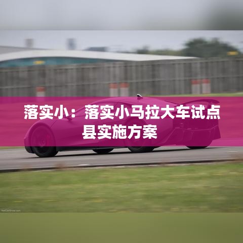 落實?。郝鋵嵭●R拉大車試點縣實施方案 