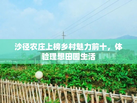 沙徑農(nóng)莊上榜鄉(xiāng)村魅力前十，體驗(yàn)理想田園生活