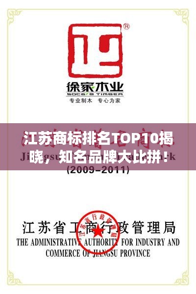 江蘇商標(biāo)排名TOP10揭曉，知名品牌大比拼！